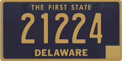 DE license plate 21224