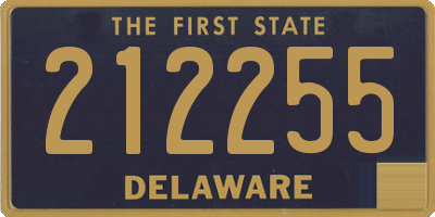 DE license plate 212255