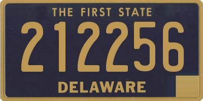 DE license plate 212256