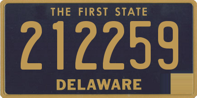 DE license plate 212259