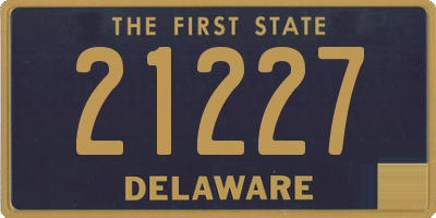 DE license plate 21227