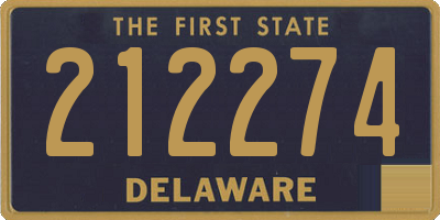 DE license plate 212274