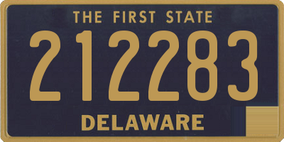 DE license plate 212283