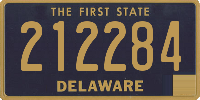 DE license plate 212284