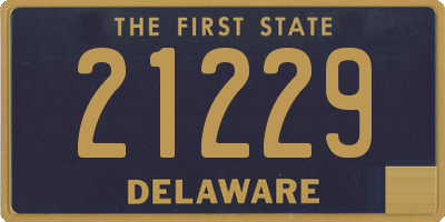 DE license plate 21229
