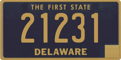 DE license plate 21231