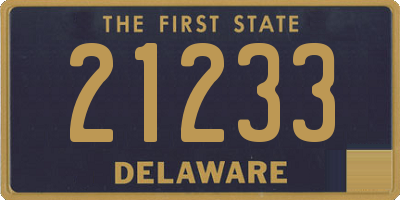 DE license plate 21233