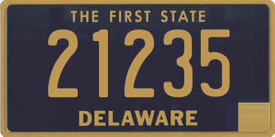 DE license plate 21235