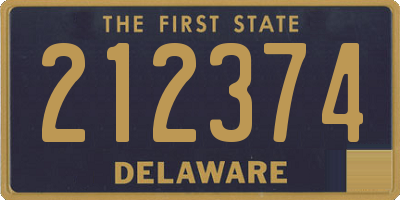 DE license plate 212374