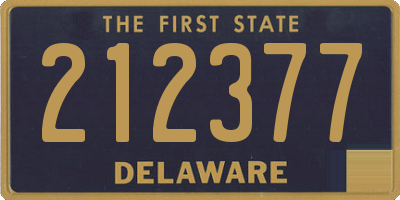 DE license plate 212377