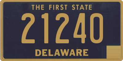 DE license plate 21240