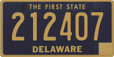 DE license plate 212407