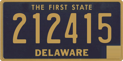 DE license plate 212415