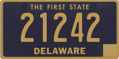 DE license plate 21242