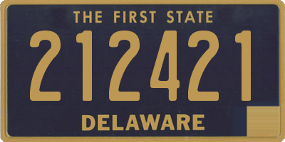 DE license plate 212421