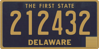 DE license plate 212432