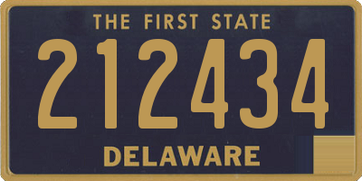 DE license plate 212434