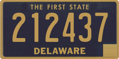 DE license plate 212437