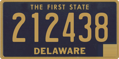 DE license plate 212438