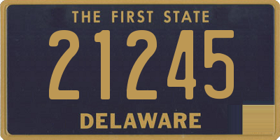 DE license plate 21245