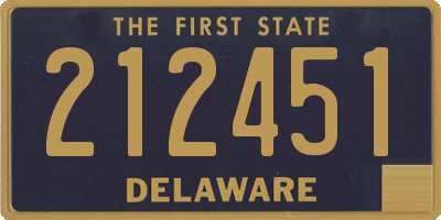 DE license plate 212451