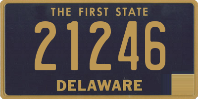 DE license plate 21246