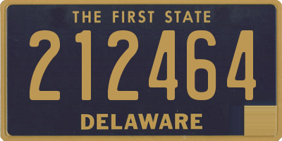 DE license plate 212464