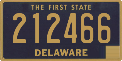 DE license plate 212466