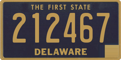 DE license plate 212467