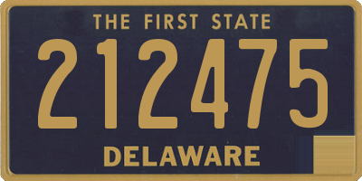 DE license plate 212475