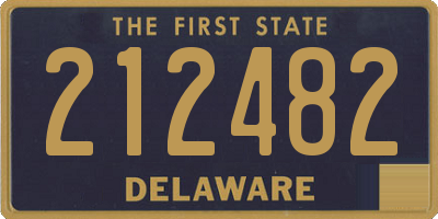 DE license plate 212482