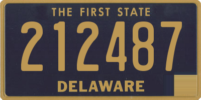 DE license plate 212487