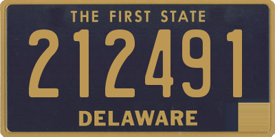 DE license plate 212491