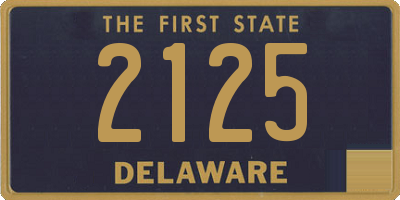 DE license plate 2125