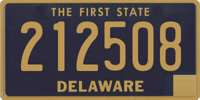 DE license plate 212508
