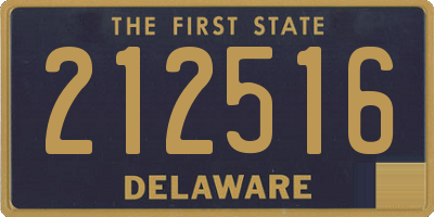 DE license plate 212516