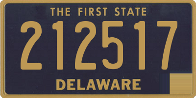 DE license plate 212517
