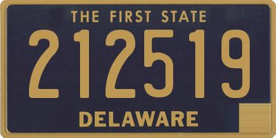 DE license plate 212519