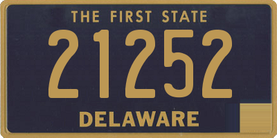 DE license plate 21252