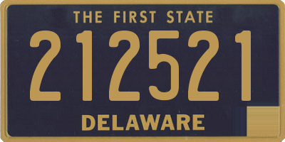 DE license plate 212521