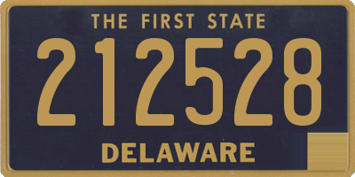 DE license plate 212528