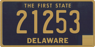 DE license plate 21253