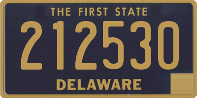 DE license plate 212530