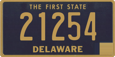 DE license plate 21254