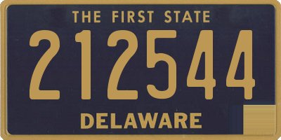 DE license plate 212544
