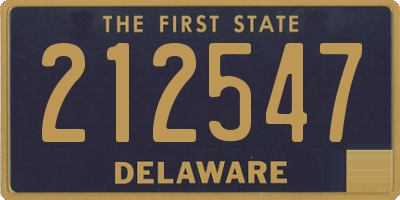 DE license plate 212547