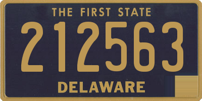 DE license plate 212563