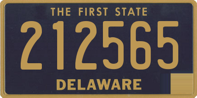 DE license plate 212565