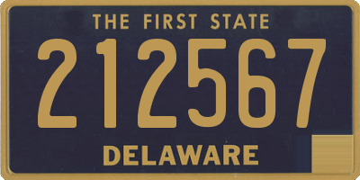 DE license plate 212567