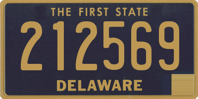 DE license plate 212569